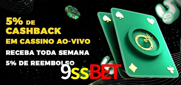 Promoções do cassino ao Vivo 9ssbet